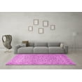 thumbnail image 3 of Ahgly Company Indoor Square Persian Pink Traditional Area Rugs, 4' Square, 3 of 4