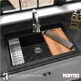 thumbnail image 4 of Karran Usa QTWS-875-BL Top Mount 33" Large Single Bowl Quartz/Granite Workstation Kitchen, 4 of 7