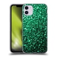 thumbnail image 1 of Head Case Designs Officially Licensed PLdesign Glitter Sparkles Emerald Green Soft Gel Case Compatible with Apple iPhone 11, 1 of 7