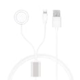 thumbnail image 1 of para Apple Watch Cargador Cable de carga magnética Versión de actualización iWatch Cargador USB inalámbrico para Apple Watch Series SE/6/5/4/3/2/1 y iPhone 13/12/11/Pro/Max/XR/XS /XS Max/X - 3.3 pies JAMW Sencillez, 1 of 5