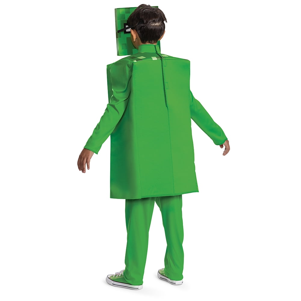 Minecraft Creeper Halloween Costume for Children, Boys Size XS (4/5), by Disguise