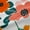 Orange Pink White, variant on Manfei Country Floral Black Out Curtains,Rustic Botanical Curtains Pack of 2 (42x63 Each),Colorful bohemian Flowers Bedroom Curtains For Kids,Breathable Home Decor