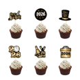 thumbnail image 1 of Decoración para cupcakes Foowztao, fiesta de feliz año nuevo 2026, 36 unidades, 1 of 6