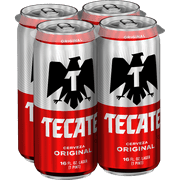 Cerveza Tecate Mexican Lager Beer, 6-Pack 16 Oz. Cans