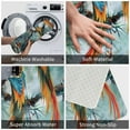 thumbnail image 3 of Sikiie Exotic Birds Forest Print Flannel Anti-slip Floor Mat 16x24in, Thickened Dustproof Entrance Door Mat Floor Mat for Kitchen, Bathroom, Laundry Room, 3 of 7