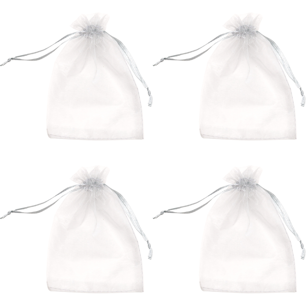 100 Uds Bolsas Protección Frutas Cultivo Malla Reutilizable Accesorios Jardín () Blanco