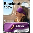 thumbnail image 5 of 3D Weighted Eye Mask for Sleep | 100% Blackout | Sleep mask for your eyes | Adults Women & Men | Purple, 5 of 10