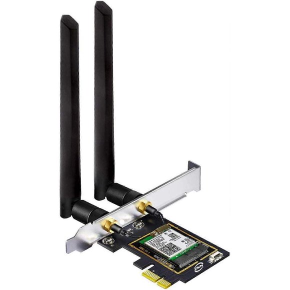 Desktop Wi-Fi Kit, Compatible With Intel & Amd, Gigabit Wifi-Speeds, Pcie Card Best Compatibility With Pcie X1, Advanced Security, Wireless-Ac, Not
