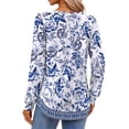thumbnail image 4 of Fantaslook Womens Tops Dressy Casual Button Pleated Blouses Long Sleeve Shirts Fall Fashion Tunic Tops, 4 of 7