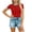 Red(Womens Tops), variant on ZHYou Women's Short Sleeve Shirts Crew Neck Color Block T Shirts Summer Slim Fit Basic Tee Tops Yellow S