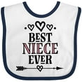 thumbnail image 3 of Inktastic Best Niece Ever from Aunt Girls Baby Bib, 3 of 4