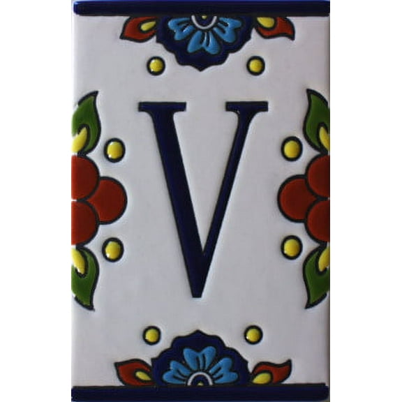 Mission Tile Letter V