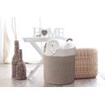 thumbnail image 3 of Large Rope Storage Basket - 15" x 13" Modern Shaped Soft Touch Basket - Woven Cotton Rope Organizer for Baby Nursery, Toys and Towels - Brown Color, 3 of 5