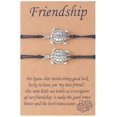 thumbnail image 2 of Women Bracelets Personality Small Turtle Friendship Card Hand Woven Bracelet Hand Decoration (Black, One Size), 2 of 4