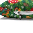 thumbnail image 4 of Christmas Pet Bed, Xmas Accessories Stockings Candies Horse Teddy Bear Toys on Pine, Resistant Pad for Dogs and Cats Cushion with Removable Cover, 24" x 39", Dark Green Brown and Red, by Ambesonne, 4 of 4