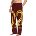 thumbnail image 6 of Zufioo 2025 New Year 4 Mens Pajama Pants Sleep & Lounge Pants Sleepwear Pants(Available in Big & Tall)-Small, 6 of 6