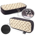 thumbnail image 4 of Lsque Heart Dachshund Printed Big Capacity PU Leather Pencil Case Large Pencil Pouch Stationery Pen Bag Pencil Holder for Teen, 4 of 6