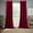 Burgundy, variant on Sheetsnthings Velvet Heavyweight Grommet Top Window Curtains, Set of 2 (52"Wx120"L) Solid Panels, Chocolate