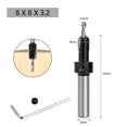 thumbnail image 1 of 8mm Shank HSS Woodworking Countersink Router Bit Screw Extractor Milling Cutter 8x8x3.2, 1 of 5