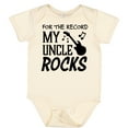 thumbnail image 3 of Inktastic For the Record, My Uncle Rocks Boys or Girls Baby Bodysuit, 3 of 5
