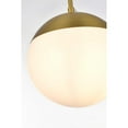 thumbnail image 5 of Living District Eclipse 8 Inch Pendant Frosted White Shade in Satin Gold, 5 of 9