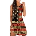 thumbnail image 2 of Lolmot Sundresses for Women Sexy Hollow Out Tank Dress Beach Cover Up 4th of July Summer Casual Sleeveless Mini Dress American Flag Dresses on Clearance, 2 of 5