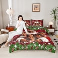 thumbnail image 4 of Homewish Santa Claus 3 Pieces Queen Comforter Set for Children Kids Teens,Merry Christmas Ultra Soft Bedding Sets,Happy Xmas Bedding Comforter Set,Breathable Home Decor,Reversible, 4 of 8