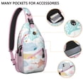 thumbnail image 2 of Seashell and Sailing Themed Lightweight Sling Backpack Multipurpose Crossbody Bag with Layered Storage Durable and Stylish for Travel Hiking and Daily Use, 2 of 6