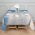 thumbnail image 3 of 60x60in(152x152cm) Square Tablecloth, Waterproof Polyester Table Cover, Wrinkle Resistant & Washable Fabric for Dining, Kitchen, Picnic, Abstract Geometry Print, 3 of 6