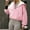 Pink, variant on Women Cropped Hoodies Half Zip Pullover 2023 Trendy Quarter Zip Up Sweatshirts Hooded Fall Winter Y2K Clothes