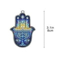 thumbnail image 4 of karymi Hanukkah Window Suncatchers Decorative Pendant with Traditional Jewish Symbols for Holiday Decor and Gift Giving Christmas Decorations Indoor Gift Ideas House Decor, 4 of 8