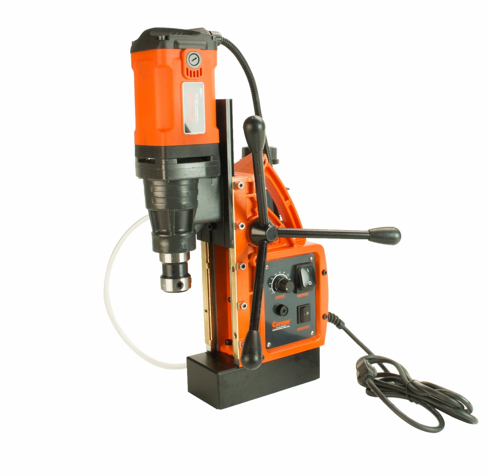 Cayken SCY-42HD 1.65" Magnetic Drill Press with 1700W 450 RPM Variable Speed Motor, Weldon... by