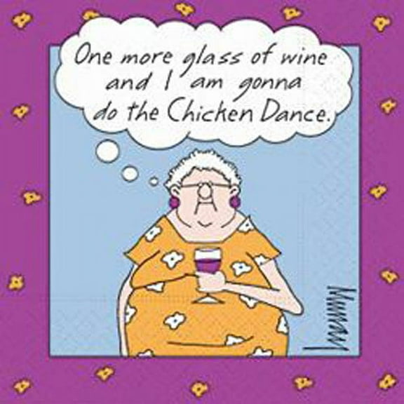 Over the Hill 'One More Glass of Wine' Small Napkins (20ct)