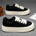 thumbnail image 4 of Men'S Vintage Style Fashionable Sneakers - Casual Sneakers with Lace-Up Closure, Solid Color, Durable PVC Sole, Comfortable EVA  Low-Top Design Suitable for All Seasons, Breathable Fabric Lining,, 4 of 9