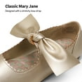 thumbnail image 3 of DREAM PAIRS Girls Mary Jane Dress Shoes Front Bow Ballerina Flats for Wedding, Party, Christmas, 3 of 6