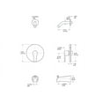 thumbnail image 2 of Pfister R890700 Pfirst Modern 1-Handle Tub & Shower, Trim Only Less Showerhead, 2 of 6