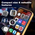 thumbnail image 3 of Mini Phone for Kids,Unlocked Kid Phone,4.0 inch HD Touch Screen,3GB+32GB,4G,Dual SIM,Face ID,Android 10.0,GPS,Kids Smart (Orange), 3 of 4