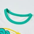 thumbnail image 3 of Hiiyo T-Shirt pour Garçons, Imprimé Dinosaure, Manches Courtes, Coton, Blanc, 3 of 6