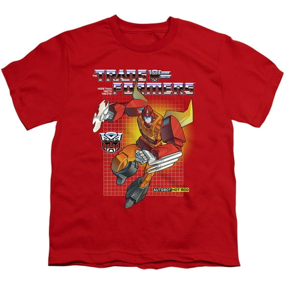 Transformers Hot Rod S/S Youth 18/1 T-Shirt Red