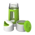 thumbnail image 2 of Fruit Infuser Water Bottle by Fruition - Instant Infusion Basket for Fruit and Tea - Durable, Leak Proof, 20oz Capacity, BPA Free - Green, 2 of 5