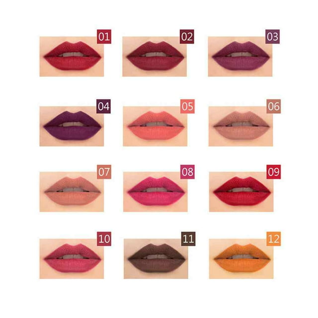 Crayon Contour des Lèvres Doublure Longue Tenue Accessoires Fille Couleur Mate Pratique à Porter Outil Cosmique Ensemble de Maquillage Rouges à Lèvres