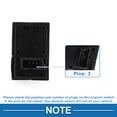 thumbnail image 4 of Interruptor de ventana eléctrica Unique Bargains para BMW 740i 750i XDrive No. 61319299457 Interruptor de control de ventana ABS negro lado trasero izquierdo y derecho, 4 of 7