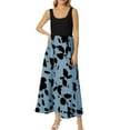 thumbnail image 1 of YFELWZ Womens Plus Size Spring Summer Print Elegant Dress Sky Blue XL, 1 of 5