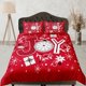 thumbnail image 1 of Navidad Juego de Funda Nórdica y Almohadas de Navidad Ropa de Cama Roja Funda de edredón, 1 of 4