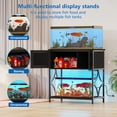 thumbnail image 5 of UVANIOHOM 20-29 Gallon Fish Tank Stand, 330 lbs, Power Outlets, RGB LED & Storage Cabinet, Black, 5 of 13