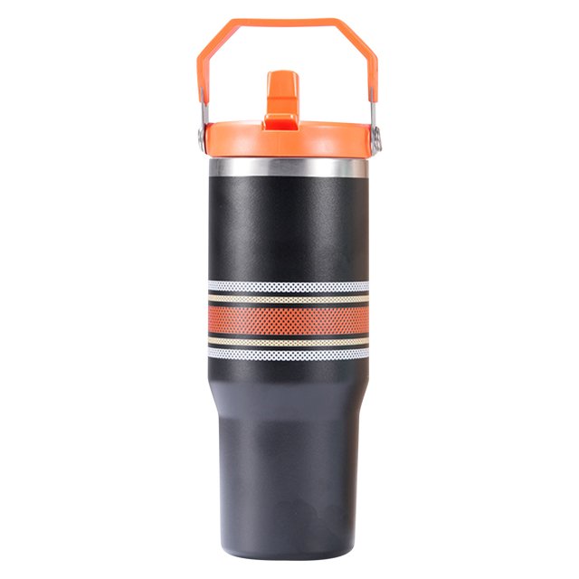 Genérico Termos Para Agua Cafe 40 Oz, Acero Inoxidable 304 De Doble Capa De Calidad Alimentaria, Taza Con Mango De Straw, Taza Termo Fría Y Caliente, Taza De Hielo Grande