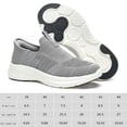 thumbnail image 2 of Zapatillas de deporte de malla para hombre zapatos deportivos antideslizantes zapatillas sin cordones para caminar y correr, 2 of 9