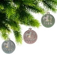thumbnail image 3 of Cerf Rond En Bois Et Ornement Pittoresque - Ensemble De 12, 3 of 3