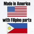 thumbnail image 2 of CafePress - Made In America With Filipino Parts Body Suit - Long Sleeve Cotton Baby Bodysuit, 2 of 4