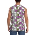 thumbnail image 4 of Balery Rose Flowers Men's Sleeveless Muscle Shirts Workout Tank Top, Moisture Wicking, Odor Protection-Medium, 4 of 8
